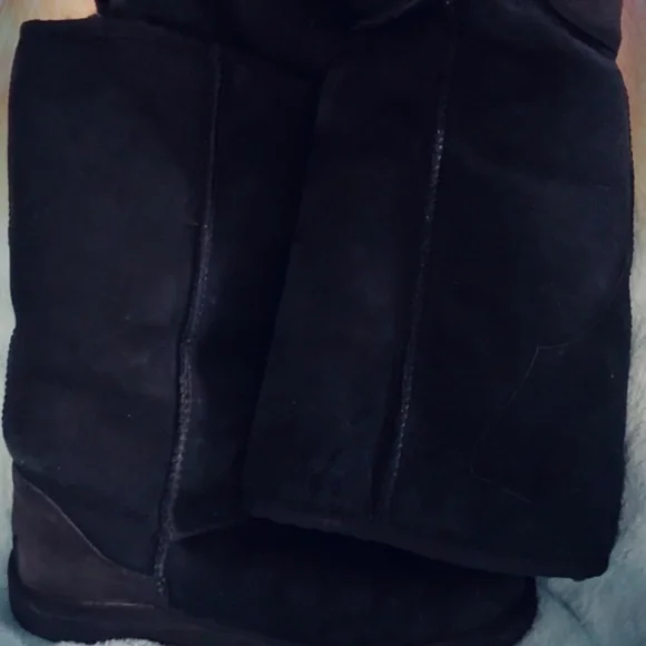 UGG Classic Tall 2 Women's Pull On Winter Boots - Black - Picture 2 of 4